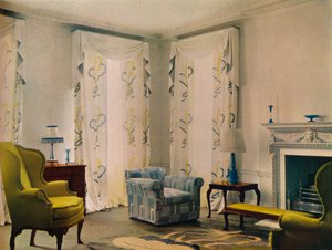 Morning Room in the House of Mr. Vestey at 9 Templewood Avenue, Hampstead, London by Unbekannt