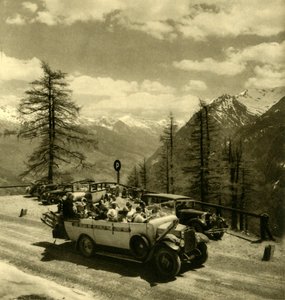 Mountain view at Schöneck on the Grossglockner High Alpine Road, Austria, c1935 by Unbekannt