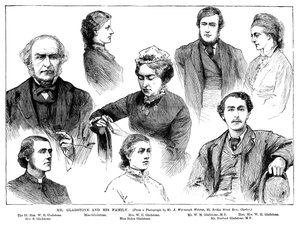 Mr. Gladstone and His Family by Unbekannt