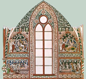 Mural painting in Wienhausen Abbey, Lower Saxony, Germany