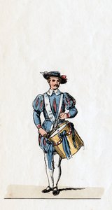 Musician, costume design for Shakespeares play, Henry VIII by Unbekannt