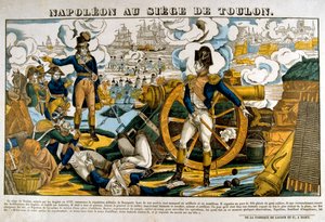 Napoleon at the Siege of Toulon by Unbekannt