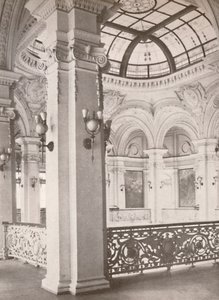 National Library: a corner of the gallery overlooking the public reading hall by Unbekannt