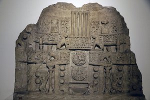 National Museum of India, Delhi. Amaravathi stupa illustration. Casing slab. Satavahana by Unbekannt