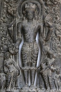 National Museum of India, Delhi. Vishnu. Pala, 9th-10th century A.D. Eastern India. Stone. (detail) India. by Unbekannt