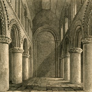 Nave of Steyning Church by Unbekannt