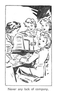 Never any lack of company, 1940
