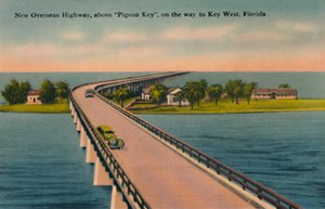 New Overseas Highway, above Pigeon Key, to Key West, Florida