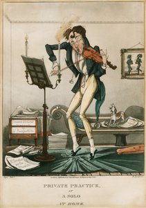 Niccolo Paganini - Caricature by Unbekannt