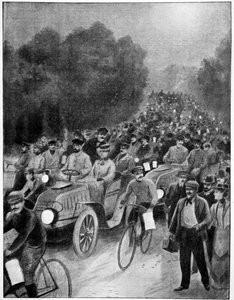 Night of the departure, Paris to Vienna race