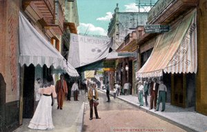 Obispo Street, Havana, Cuba by Unbekannt