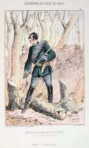 Officer of the Corps of Foresters, Siege of Paris, Franco-Prussian War, 1870-1871