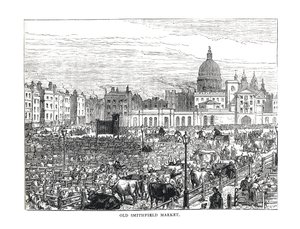 Old Smithfield Market, 1878