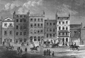 Old houses in Pall Mall, Westminster, London, c1830 1878 by Unbekannt