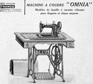 Omnia Sewing Machines Advertisement by Unbekannt
