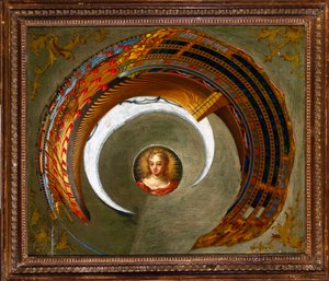 Optical Illusions Anamorphic Painting of a Ship, c.1744-1774 by Unbekannt