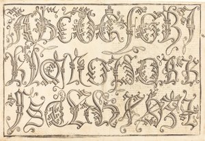 Ornamental Alphabet by Unbekannt