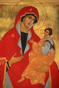 Orthodox Icon: Mary and Jesus, Paris, France