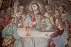 The Last Supper in Our Lady of Assumption Church, Cordon, France