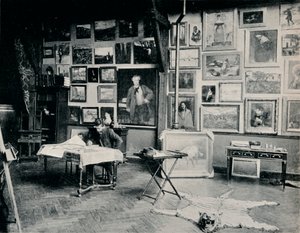 P. Roll in His Studio