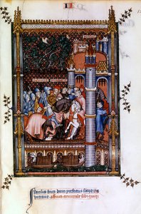 Pagan Priests Welcome Sisinnius at the Gates of Paris by Unbekannt