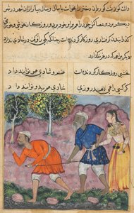 Page from Tales of a Parrot Tuti-nama: Forty-second night: The Raja