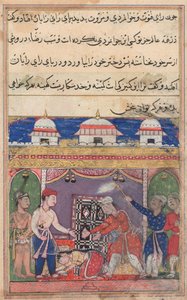 Page from Tales of a Parrot Tuti-nama: Seventh Night: The King of Bahilistan Offers... by Unbekannt