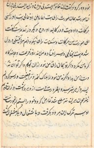 Page from Tales of a Parrot Tuti-nama: text page by Unbekannt