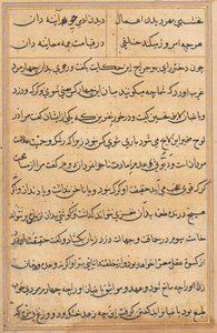 Page from Tales of a Parrot Tuti-nama: Text Page by Unbekannt