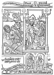 Page from the Biblia Pauperum by Unbekannt