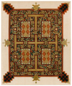 Page from the Lindisfarne Gospels by Unbekannt