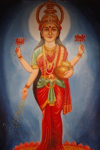 Painting Depicting Goddess Lakshmi, Haridwar