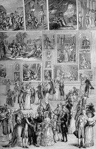 Painting exhibition, the Louvre, Paris by Unbekannt