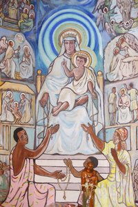 Virgin and Child, Lome Cathedral, Lome, Togo by Unbekannt