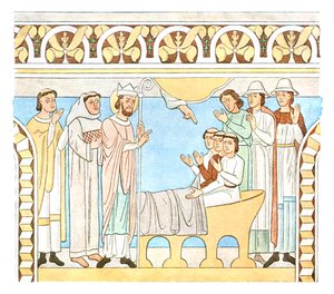 Painting in the Nave of Aal Church, Denmark, 1928 by Unbekannt