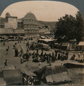 Palace of the Winds from Shiva Temple, Jeypore, India, 1902 by Unbekannt