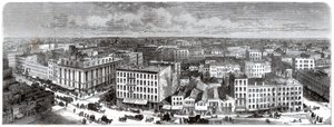 Panorama of Chicago from the top of the City Hall, USA, 1871 by Unbekannt