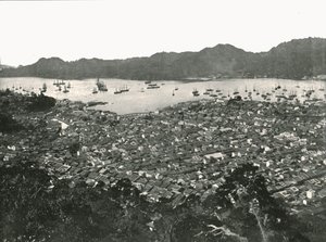 Panoramic view of the city, Nagasaki, Japan, 1895 by Unbekannt