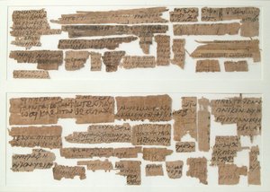 Papyri Fragments, Coptic, 7th century by Unbekannt