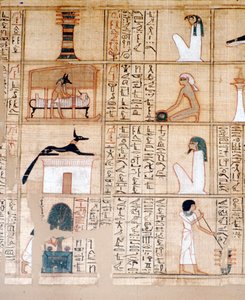 Papyrus, Embalming, Anubis, Ancient Egyptian by Unbekannt