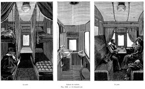 Part of a French Railway Wagon-Lit Sleeping Car by Unbekannt