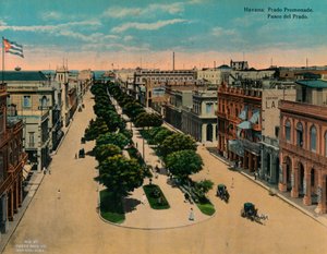 Paseo del Prado, Havana, Cuba by Unbekannt