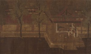 Pavilion with Figures by Unbekannt
