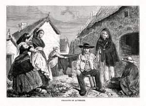 Peasants of Auvergne, France, 19th century by Unbekannt