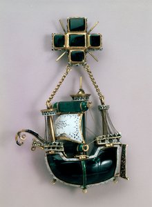Pendant in form of a ship by Unbekannt