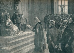 Presenting the Patriotic Address to the Queen on the Eve of the Crimean War by Unbekannt