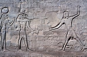 Pharaoh Smiting His Enemies, Temple of Khnum by Unbekannt
