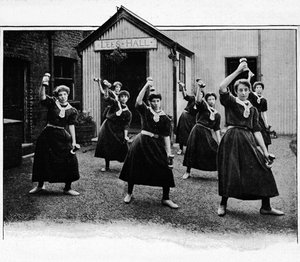 Physical drill at Canning Town Women