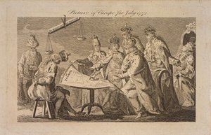Picture of Europe for July 1772 by Unbekannt