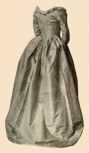 Picture of a blue interesting gown worn by Mrs St Clair, c1760 by Unbekannt